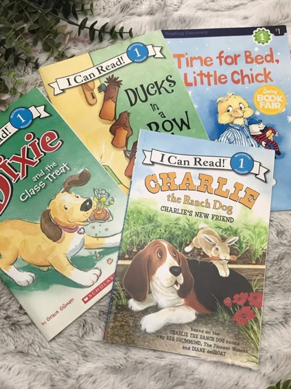 Level 1 Paperback Childrens Books, Set of 4 Dixie Charlie Ducks Little Chick